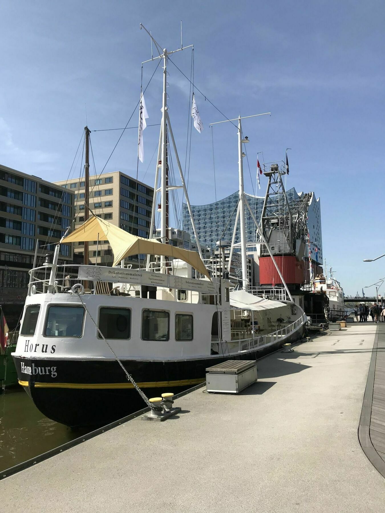 Horus Hausboot Apartment Hamburg Exterior foto